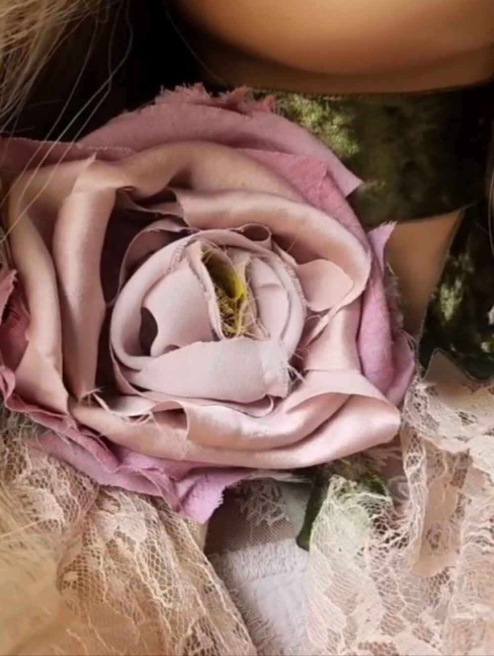 Designer Iconic Accessories Boho Velvet Tie Rose/Big Flower/Peony Choker
